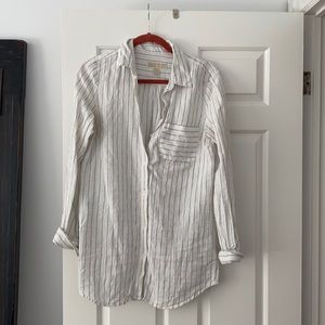 Michael Kors 100% linen blouse